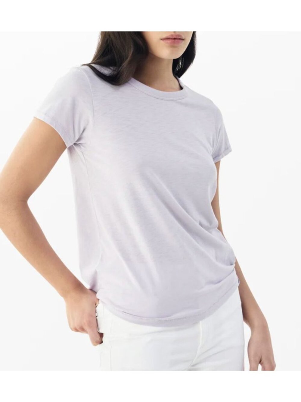 NWT Rag & Bone The Slub Tee T Shirt Lilac Organic Cotton Size Small